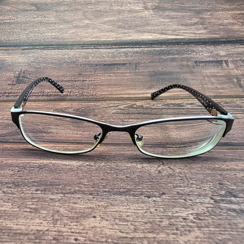 Kate Spade New York Ambrosette 006 Black White Polka Dot Eyeglasses 52-17-135